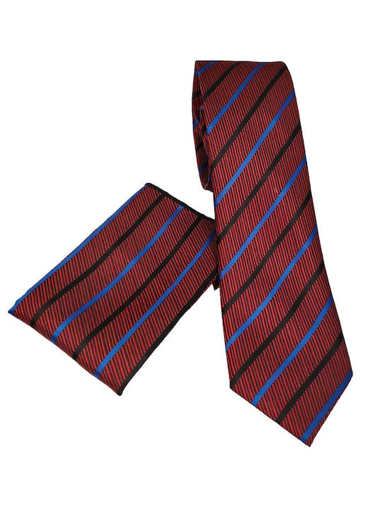 Legend Accessories Men's Tie Set Printed in Burgundy Color