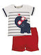 EMC Kids Set with Shorts Summer 2pcs Red