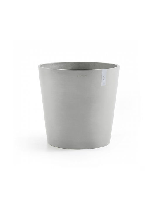 Ecopots Amsterdam Γλάστρα 30x26.5cm Λευκό Γκρι-...