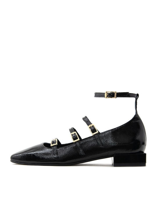 I Athens Patent Leather Ballerinas Black