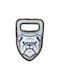 Fofos Tough Toys Leopard Jucărie de Pluș Câine 25εκ. Alb 1buc Bulldog