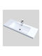 Sanitec Oscar Countertop Sink Porcelain 110x40x11cm