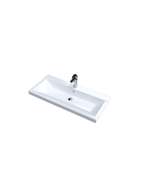 Sanitec Nodo Επικαθήμενος Νιπτήρας Πορσελάνης 70x40x11cm Λευκός