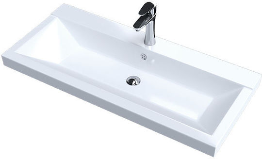 Sanitec Nodo Deasupra Blatului Chiuvetă Porțelan 70x40x11cm Alb
