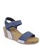Damenplattformen Blau