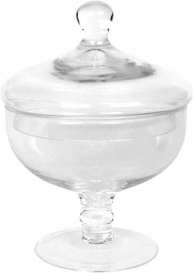 Glass Transparent Cookie Jar