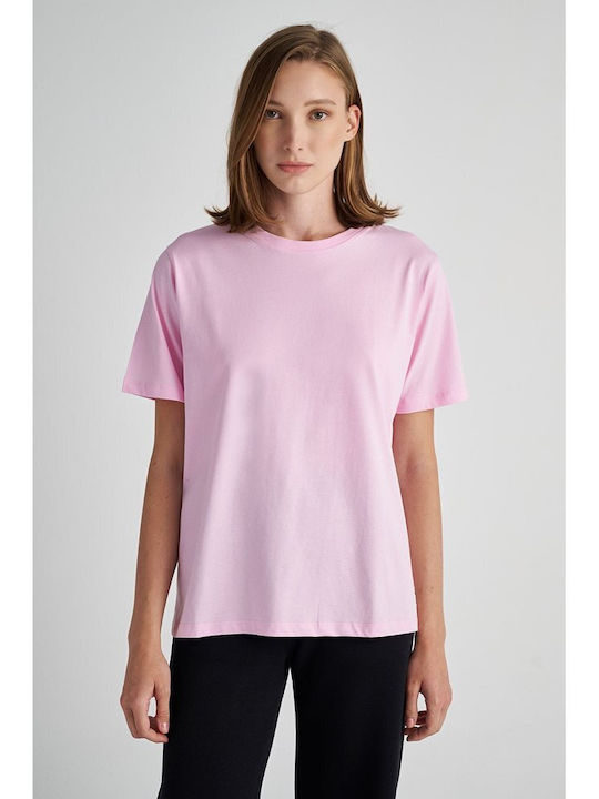 SugarFree Γυναικείο Oversized T-shirt Ροζ