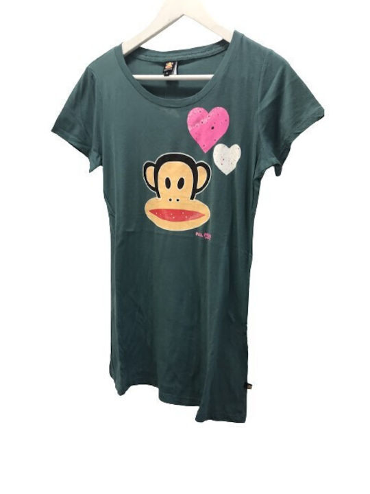Damen Bluse Kurzärmelig Green