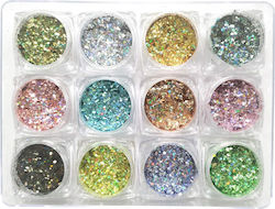 Glitter for Nails 12pcs