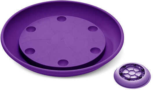Atmosphera Farfurie Pentru Flori Plastică Violetă Cu Roți 25x25cm