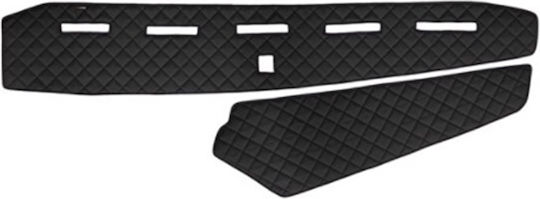 King Interior Auto Armaturenbrett Abdeckung Leder mit Emblem für Volvo FH Schwarz Farbe