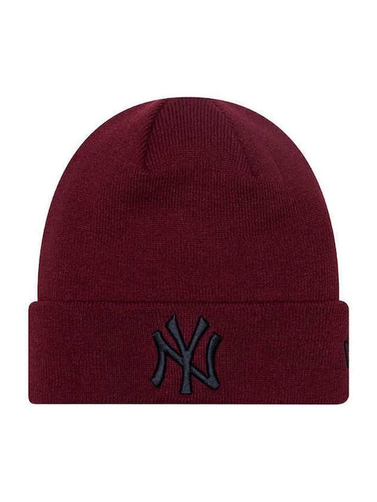 League Essential Beanie Unisex Beanie Knitted in Red color
