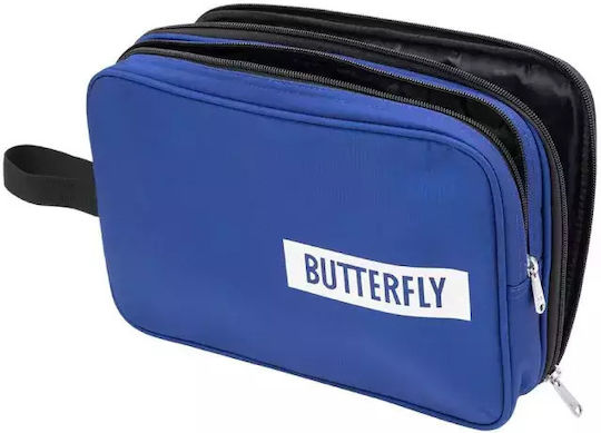 Butterfly Logo 2019 Double Θήκη για Ρακέτα Ping Pong Μπλε