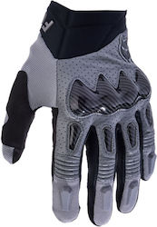 Fox Full Finger Unisex Cycling Gloves Gray
