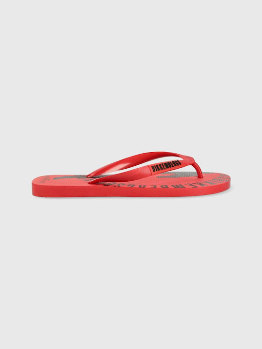 Bikkembergs Men's Flip Flops Red