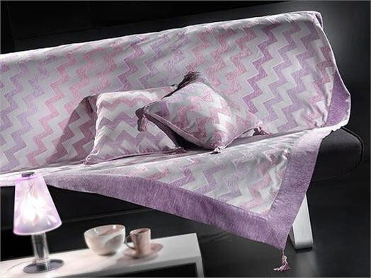 Nima Lounge Slide Ριχτάρι Τριθέσιου Καναπέ Chenille 170x280εκ. Λιλά