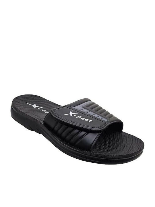 X-Feet Ανδρικά Slides Μαύρα