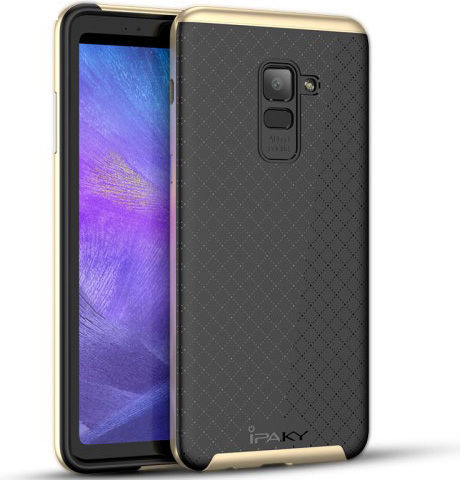 iPaky Galaxy Back Cover Plastic Auriu (Samsung Galaxy A8 Plus)