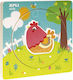 Wooden Kids Peg Puzzle Chicken for 1+ Years Apli Kids