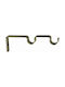 Central Curtain rail base Wall made of Metal Μπρονζέ 2pcs