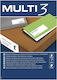 Multi 3 Small Adhesive Labels in White Color 99.1x67.7mm