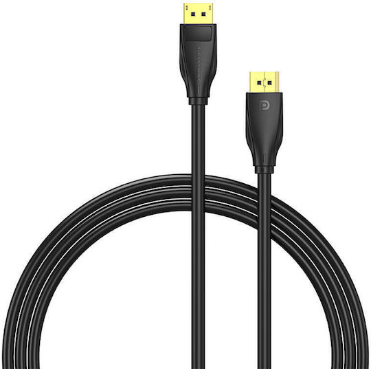 Vention Cable DisplayPort male - DisplayPort male 3m Μαύρο (HCDBI)