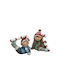 +Efo Christmas Plastic Figure Toddler Height 8.5cm 2pcs
