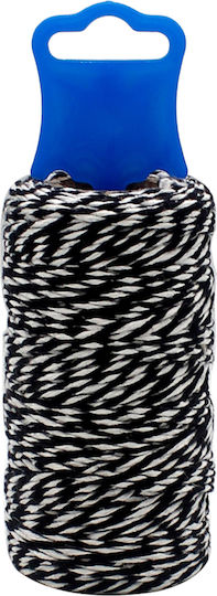 Tpster Κορδόνι Βαμβακερό Μαύρο 1.5mm x 60m