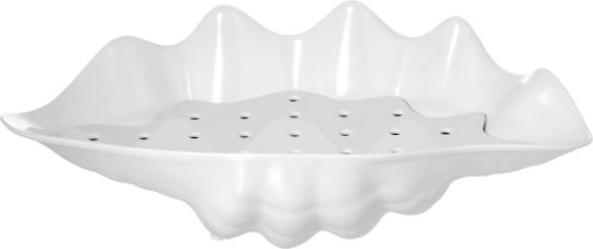 Horecabar Servierplatte Oval Kunststoff Weiß 45x23cm 1Stück