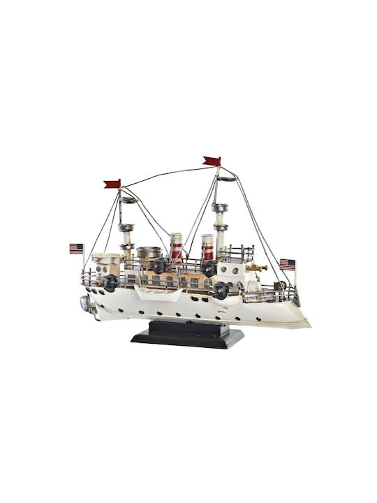 DKD Home Decor Metallic Miniature Ship 32x13x22cm