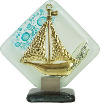 Marhome Marhome Tischdekoration Thema Granatapfel aus Glas 12x11cm