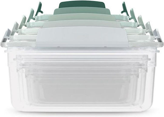 Joseph Joseph Set Mittagsboxen Kunststoff Isolierte Lunchbox Grüne 5Stücke