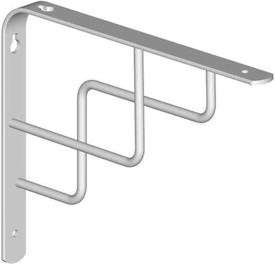 Element Γωνία Ραφιού από Μέταλλο σε Μπλε Χρώμα 230x180mm 3103006300035