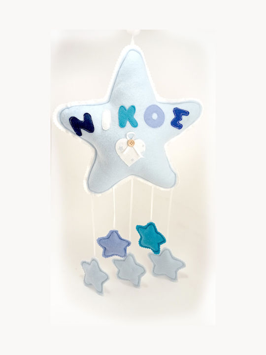 Ambalaz Kids Decorative Hanging Star Light Blue 28x45cm