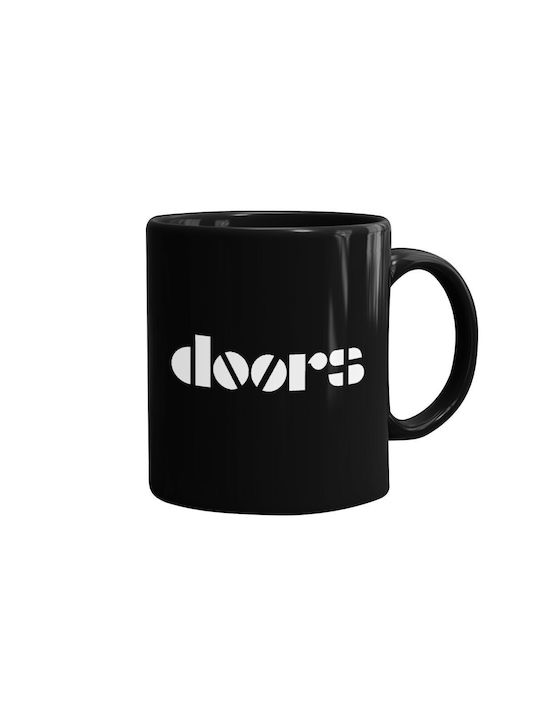 Koupakoupa The Doors Κούπα Κεραμική Μαύρη 330ml