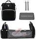 Queen Mother Diaper/Crib Backpack Black 42x30x23cm.
