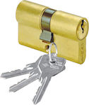 Cisa Lock Cylinder Og300 60mm (27-33) with 3 Keys Gold