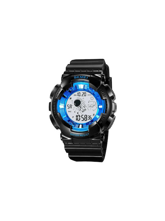 Skmei Digital Uhr Chronograph Batterie mit Metallarmband Black / Blue