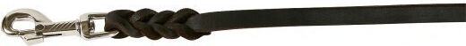 ABC Klin Hundeleine/Hundeführer Leder in Schwarz Farbe 2.2m