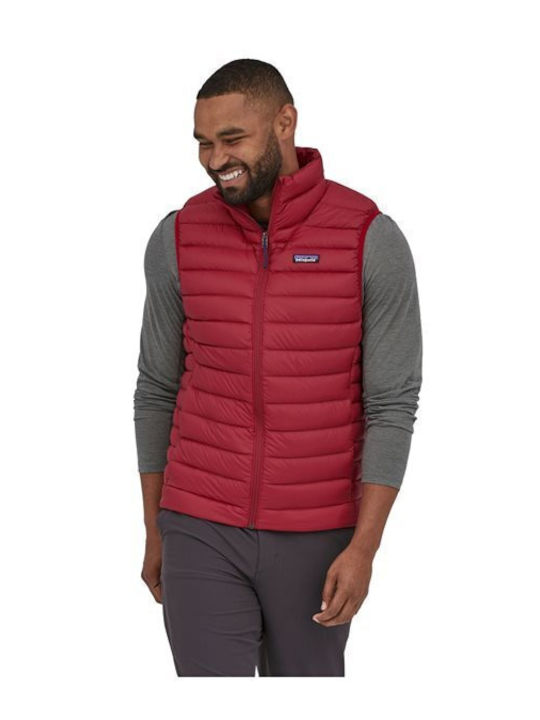 Women's Short Puffer Jacket for Winter Red
