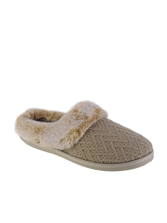 Skechers Cozy Campfire Winter Women's Slippers in Beige color