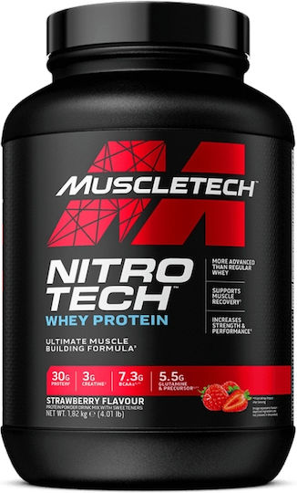 MuscleTech Nitrotech Whey Protein Protein Molke mit Kreatin & Geschmack Blaubeere 1.8kg