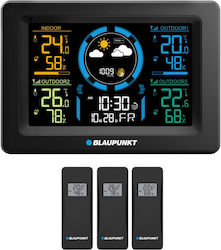 Blaupunkt 13-WS40BK Wireless Analog Weather Station Tabletop Black