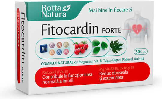 Rotta Natura Fitocardin Forte Cu Vitamina B6 30 Capsule