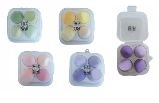 Ro-Ro Accessories Set with Makeup Sponges for Foundation 4pcs
