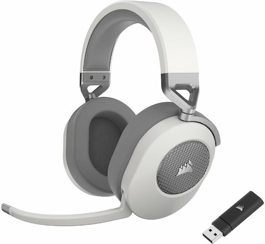 Corsair HS65 Ασύρματο Over Ear Gaming Headset με σύνδεση Bluetooth Λευκό