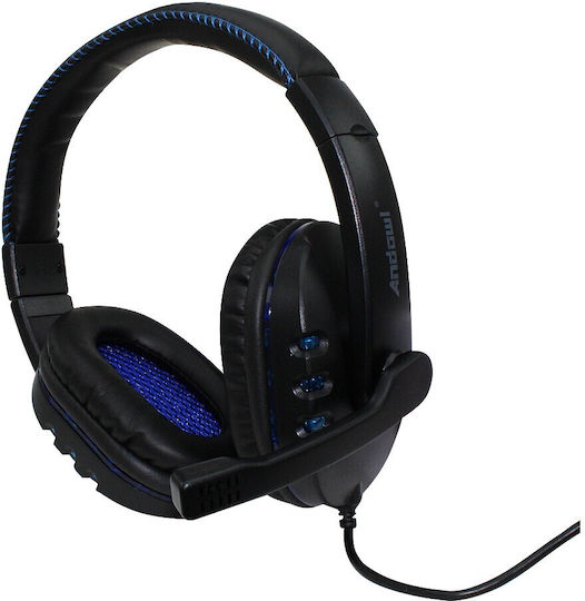 Andowl S-359 Over Ear Gaming Headset cu conexiune USB Black / Blue