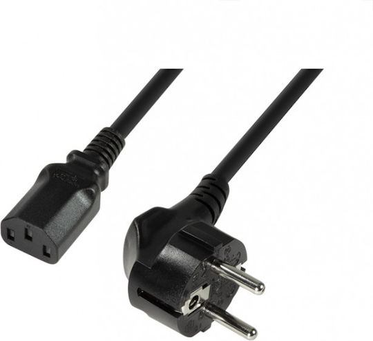 LogiLink Schuko - IEC C13 Cable 1.8m Black (CCF-USB2-AMBM-6)