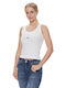 Calvin Klein pentru Femei Bluză Fără mâneci White.