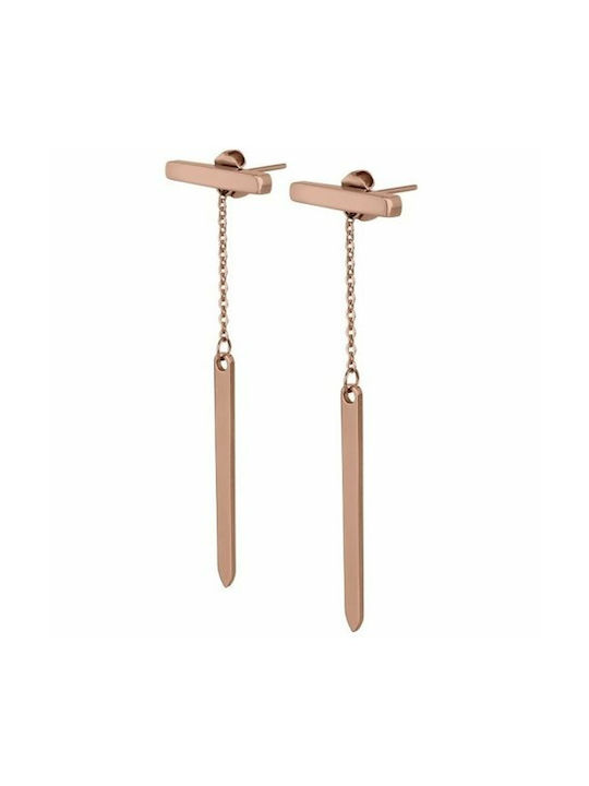 Breil Earrings made of Steel Gold Plated